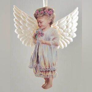 Vintage Bradford Editions- Garden Miracle Heavens Little Angel Ornament
